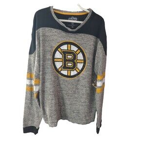 NWT Boston Bruins Red Jacket/American Needle Knit Pullover Men's Size XL